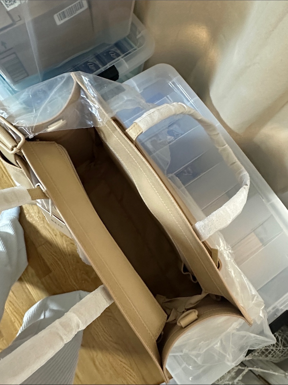 Beis Beige work tote with strap - Picture 3 of 4